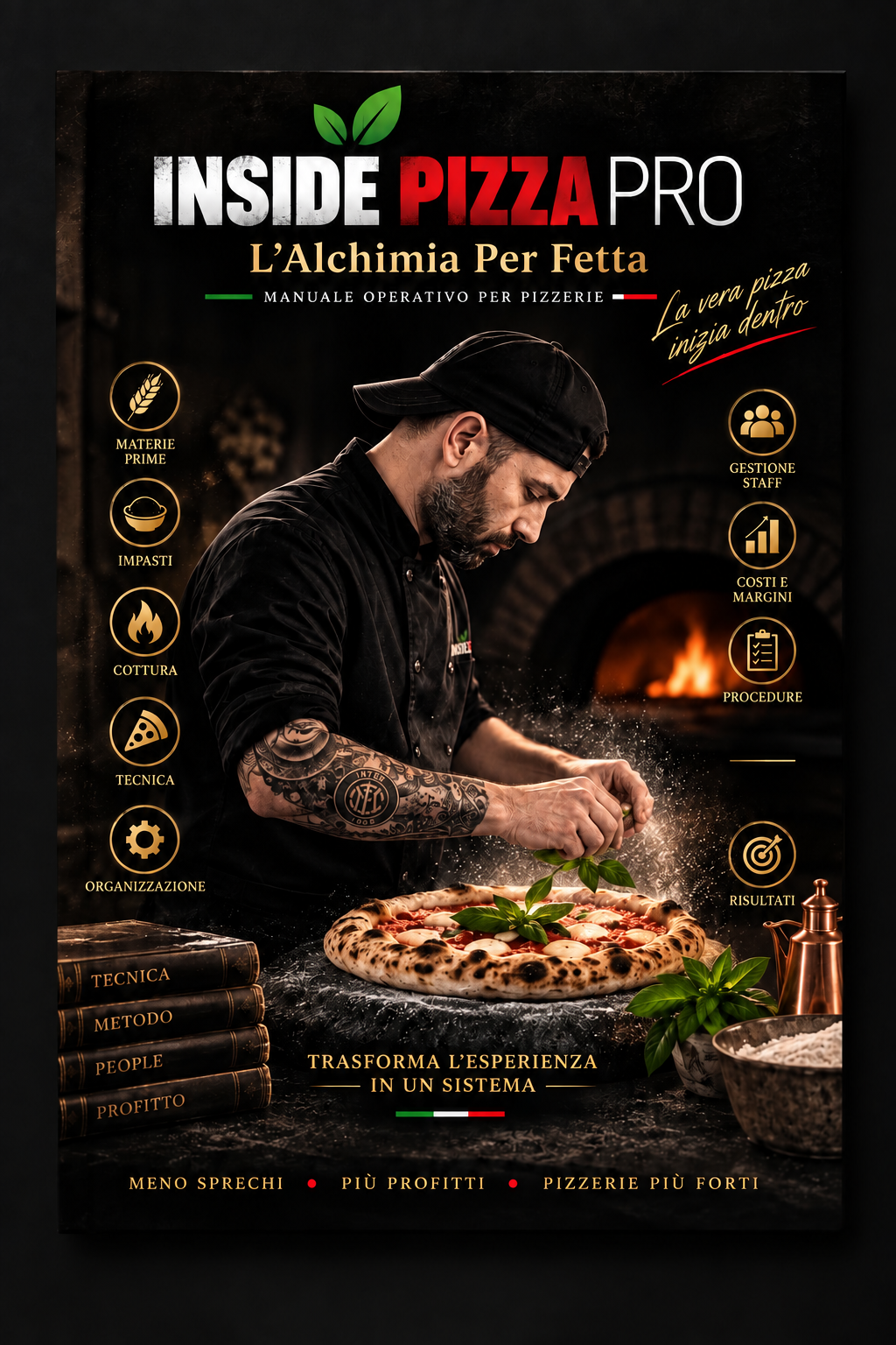 INSIDE PIZZA PRO- L' ALCHIMIA PER-FETTA(MANUALE OPERATIVO PER PIZZERIE)+ METODO INSIDE PIZZA PRO